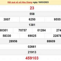 xổ số hậu giang 18/4