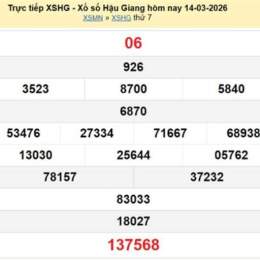 xổ số hậu giang ngày 14 tháng 04