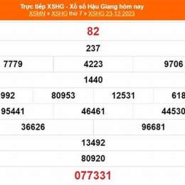 xổ số hậu giang ngày 6