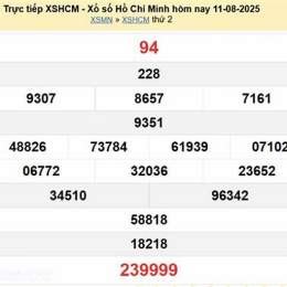 xổ số hồ chí minh 29 tháng 11 năm 2025