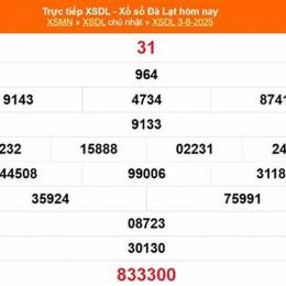 xổ số kiến thiết đà lạt ngày 8 tháng 3 năm 2026