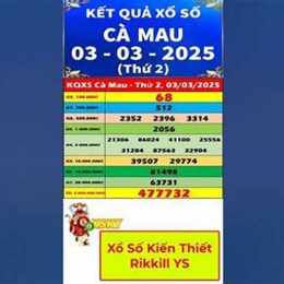 xổ số kiến thiết đài cà mau bữa nay