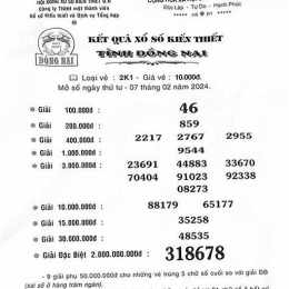 xổ số kiến thiết đồng nai ngày 7 tháng 1 năm 2026