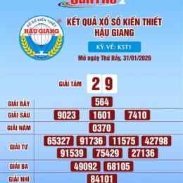 xổ số kiến thiết hậu giang mở ngày thứ bảy