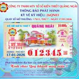 xổ số kiến thiết quảng ngãi ngày 26 tháng 09