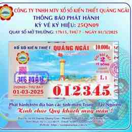 xổ số kiến thiết quảng trị ngày 25 tháng 6