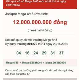 xổ số mega ngày 20 tháng 5