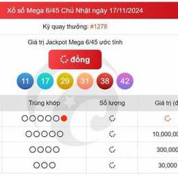 xổ số mega ngày 25 tháng 2