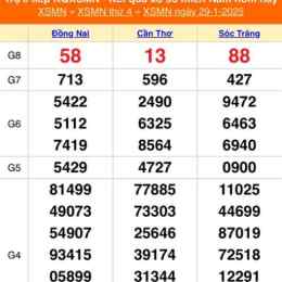 xổ số miền nam ngày 13/12