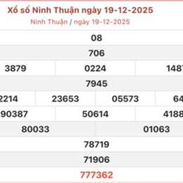 xổ số ninh thuận 26 tháng 12