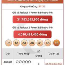 xổ số power vietlott hôm nay