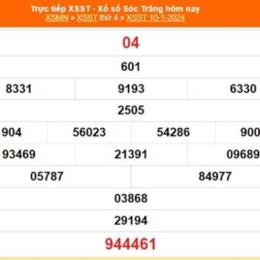 xổ số sóc trăng 1 tây tháng 10