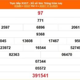 xổ số sóc trăng 17 tháng 09