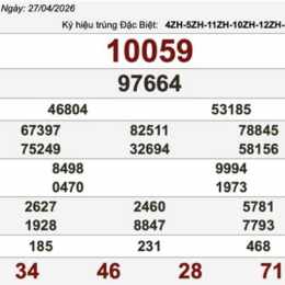 xổ số thứ hai ngày 27