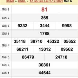 xổ số thứ sáu hàng tuần gia lai