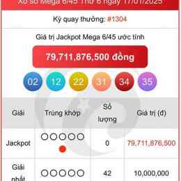 xổ số vietlott ngày 17 tháng 10 năm 2025