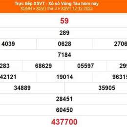 xổ số vũng tàu mùng 1 tháng 9