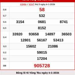xổ số vũng tàu ngày 13 tháng 01 năm 2006
