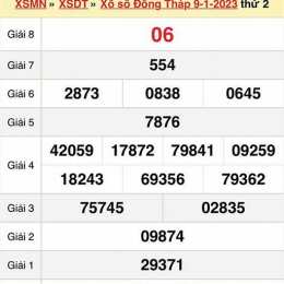 xổ số xổ số đồng tháp tuần rồi